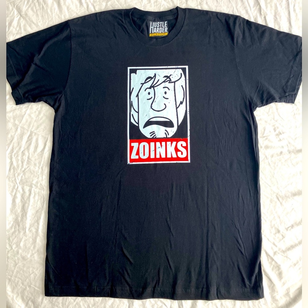 Zoinks | Scooby Doo | Shaggy Portrait Men’s Black Tee